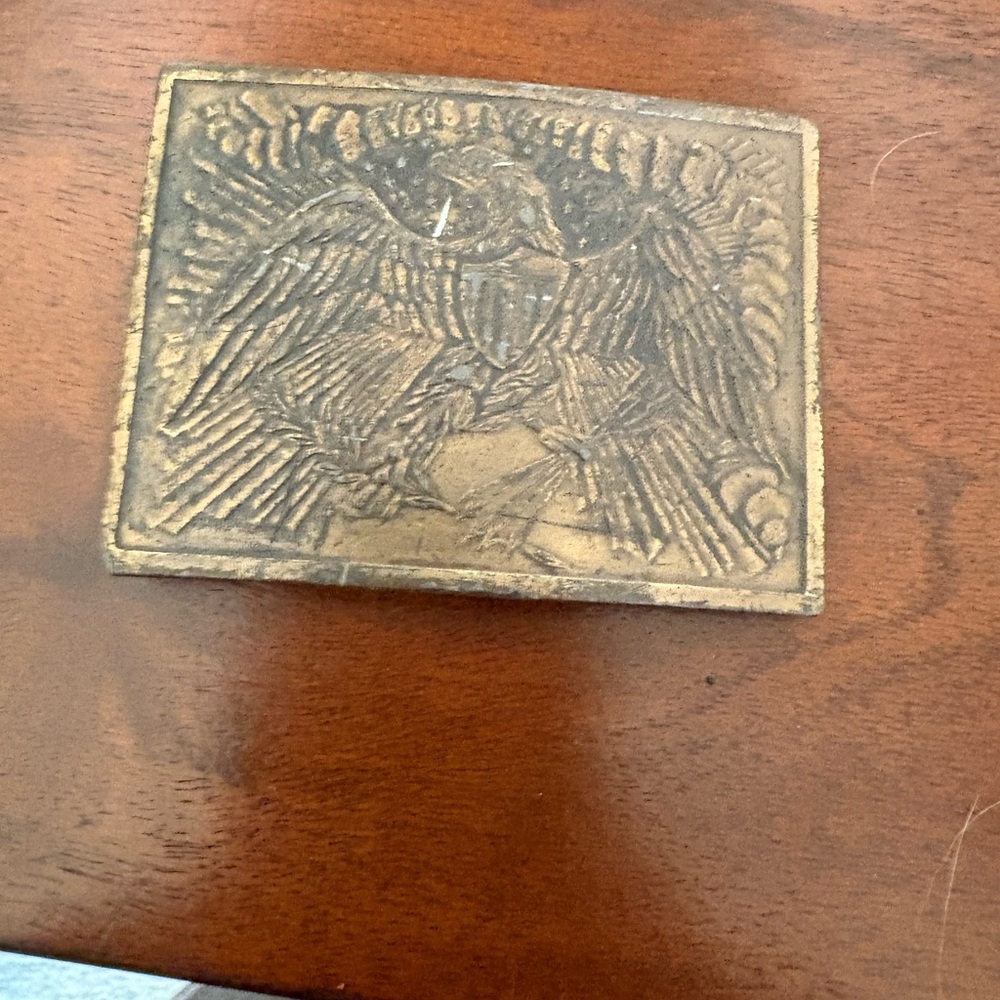 Vintage Brass Eagle Belt Buckle